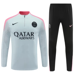Paris Saint-Germain PSG Trainingsshirt Set 2024-25 Light Grijs Player Version